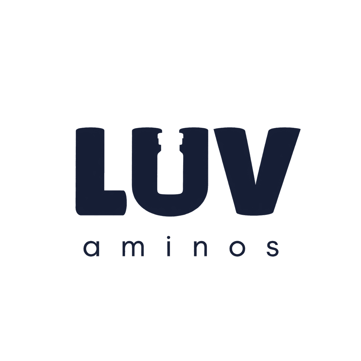 Luvaminos logo, blue