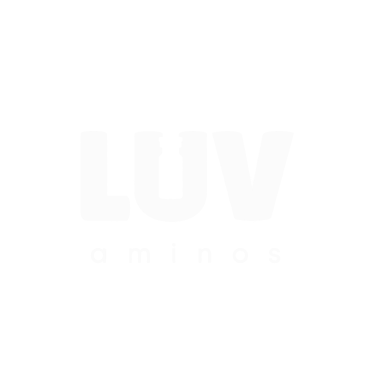 Luvaminos logo, white